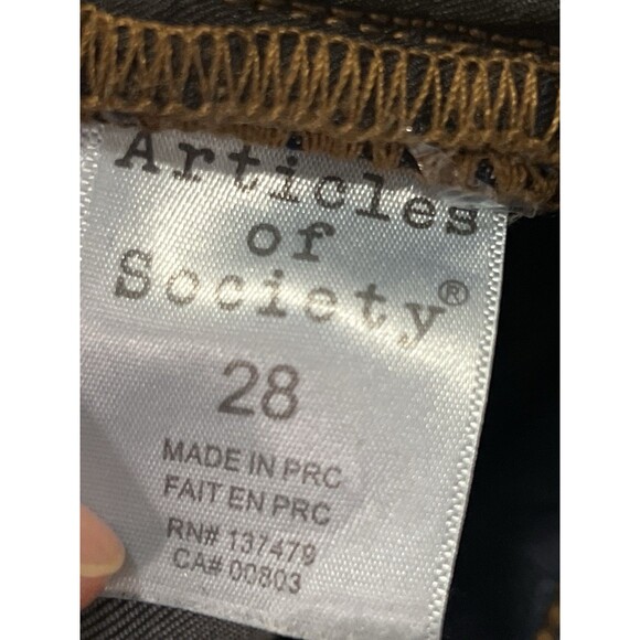 Articles Of Society Faith Flare Jeans Womens SZ 28 Dark Wash Mid Rise Retro Y2K - Picture 8 of 12
